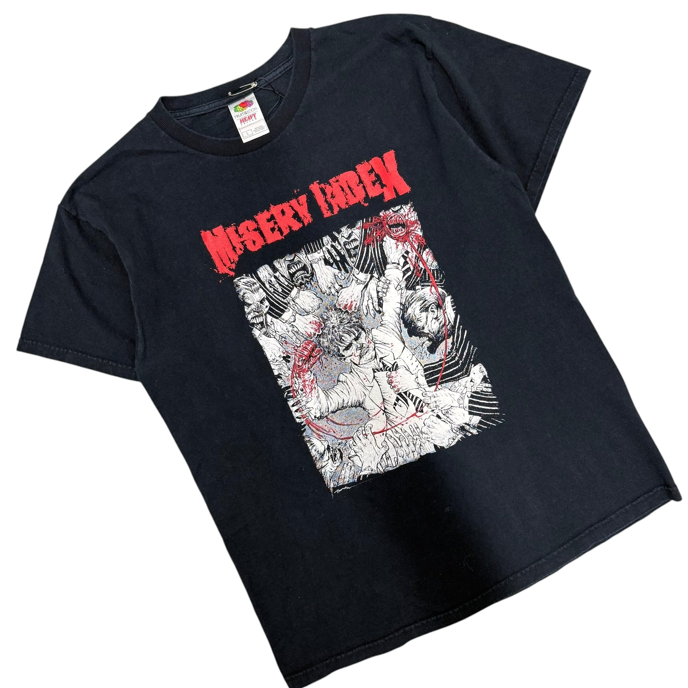 VINTAGE 2000'S MISERY INDEX SHIRT.