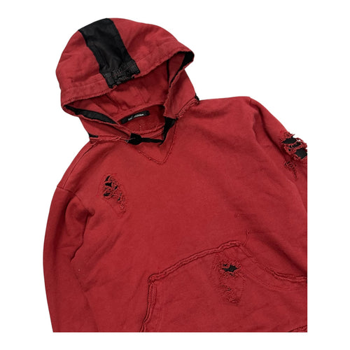 14TH ADDICTION LEATHER FANG HOODIE.