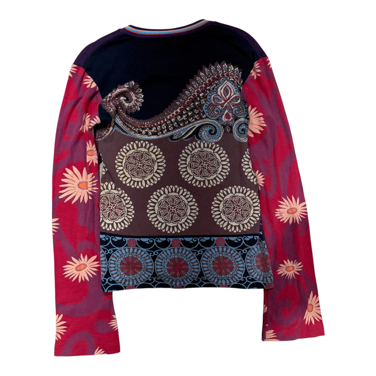 CUSTO BARCELONA PURPLE PSYCHEDELIC LONGSLEEVE.