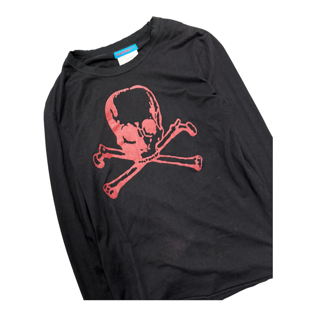 KATHARINE HAMNETT LONGSLEEVE SKULL LOGO SHIRT.