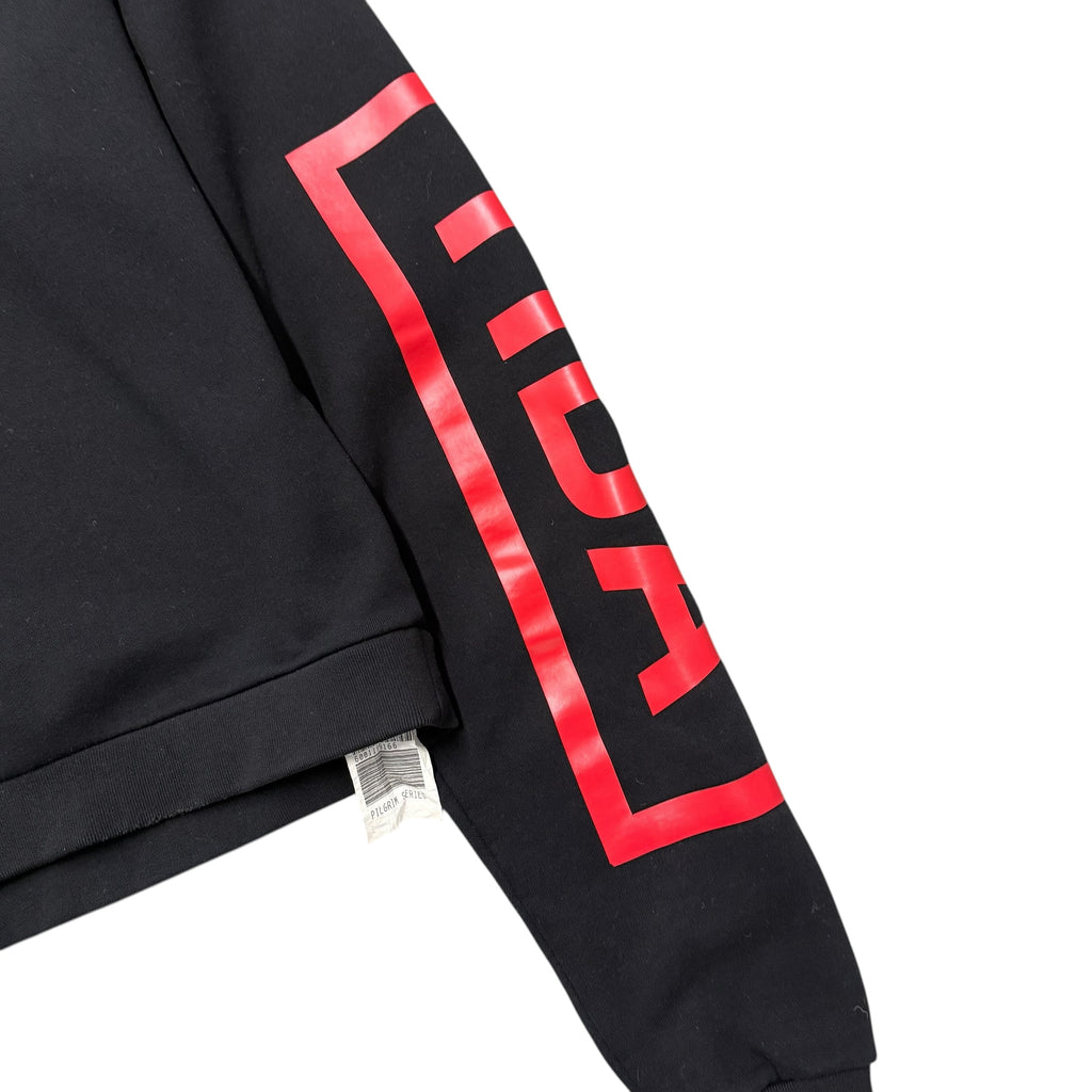 HBA REMASTERED RED AND BLACK SWEATER.
