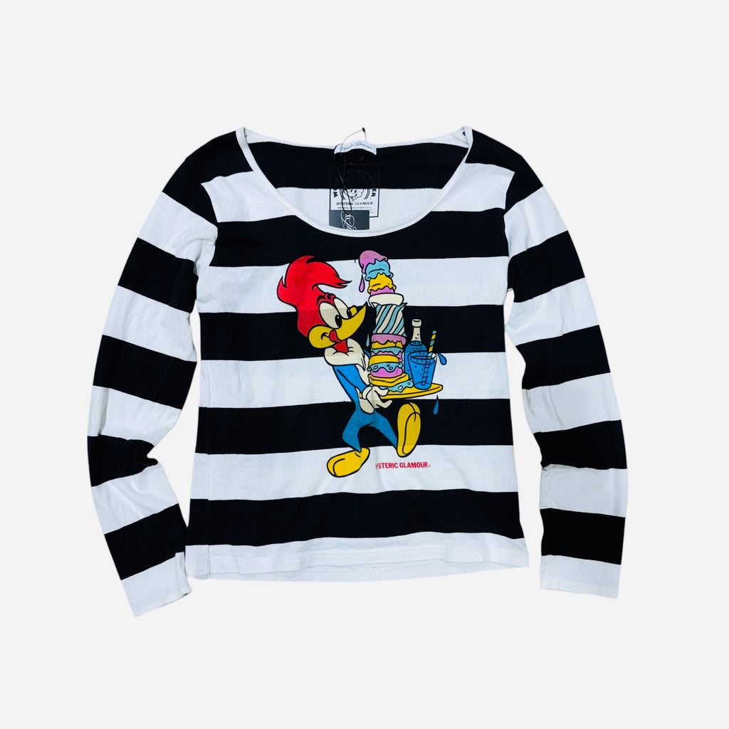 HYSTERIC GLAMOUR “WOODY WOODPECKER ICE CREAM” TEE.