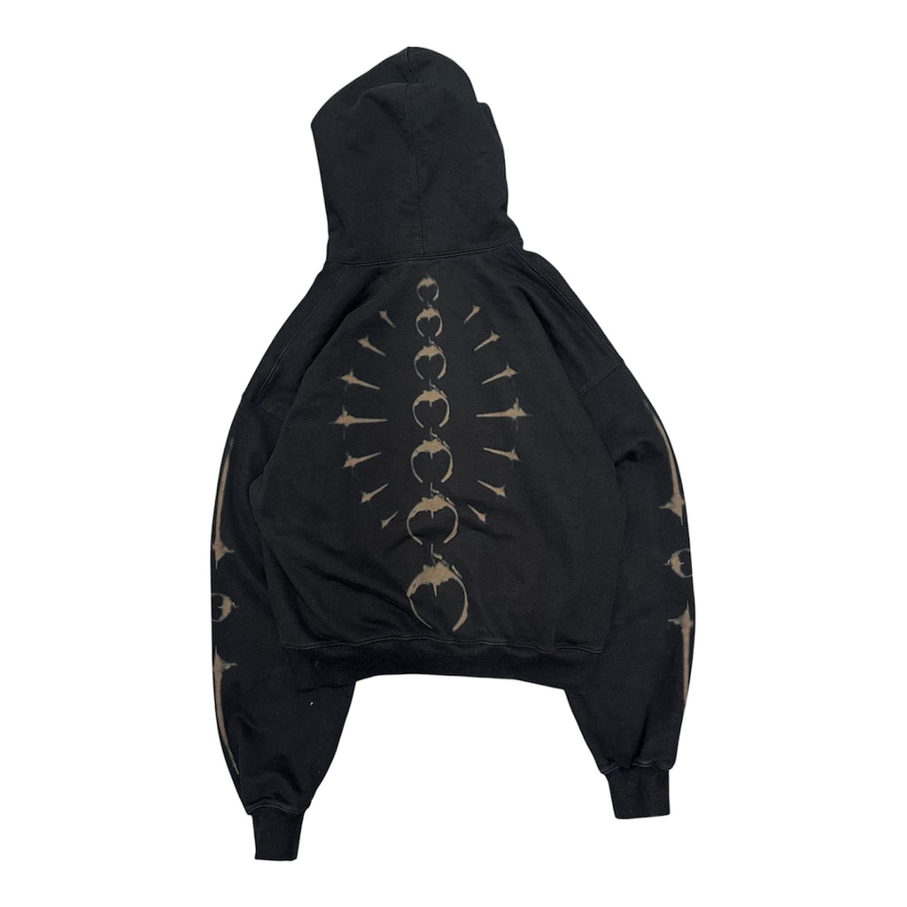 THUG CLUB BLEACHED TATTOO ZIP UP.