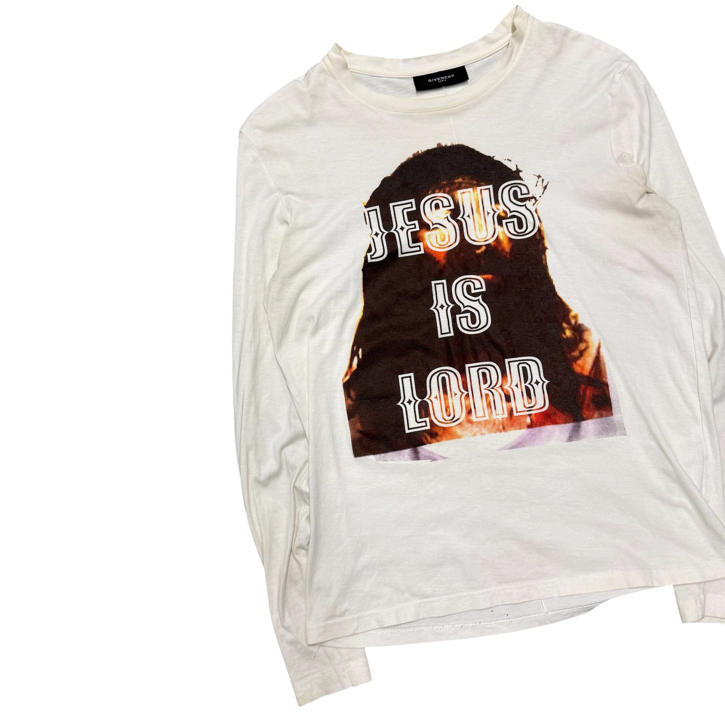 GIVENCHY JESUS IS LORD LONGSLEEVE SHIRT.