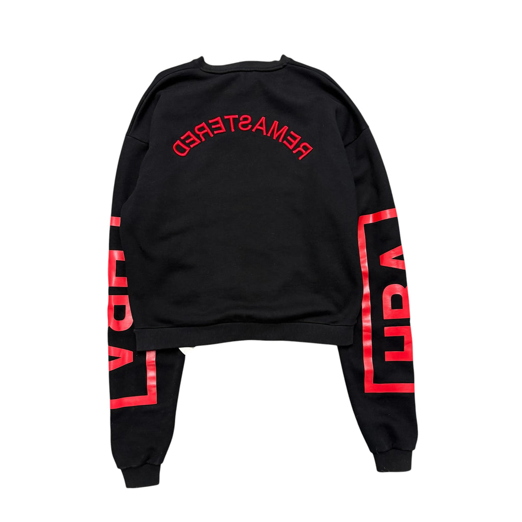 HBA REMASTERED RED AND BLACK SWEATER.