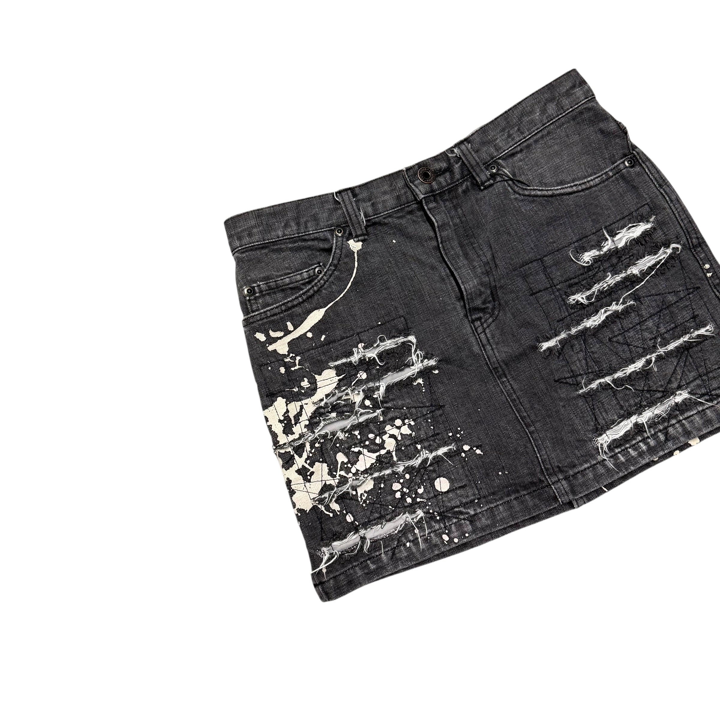 BLACK HYSTERIC GLAMOUR SKIRT.