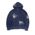 HYSTERIC GLAMOUR KING BULLDOG ZIP UP JACKET.