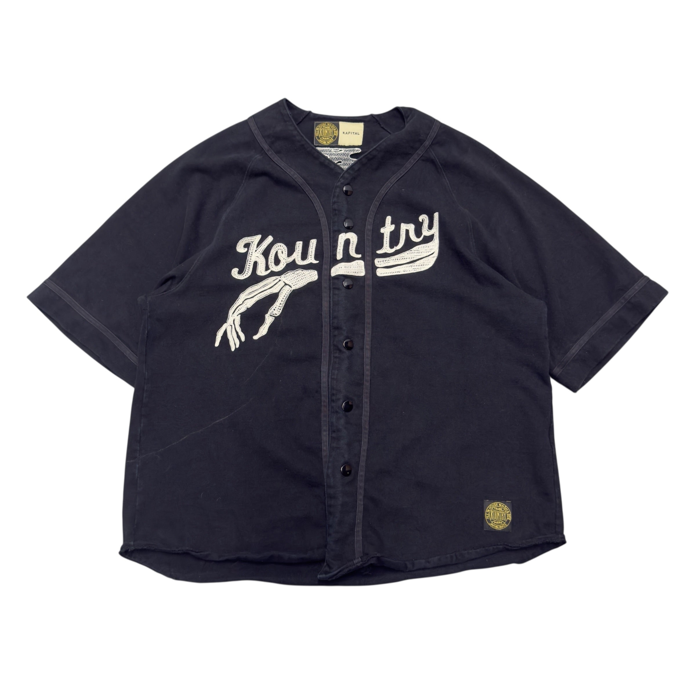 KAPITAL KOUNTRY SKELETON SHORT SLEEVE BUTTONUP.
