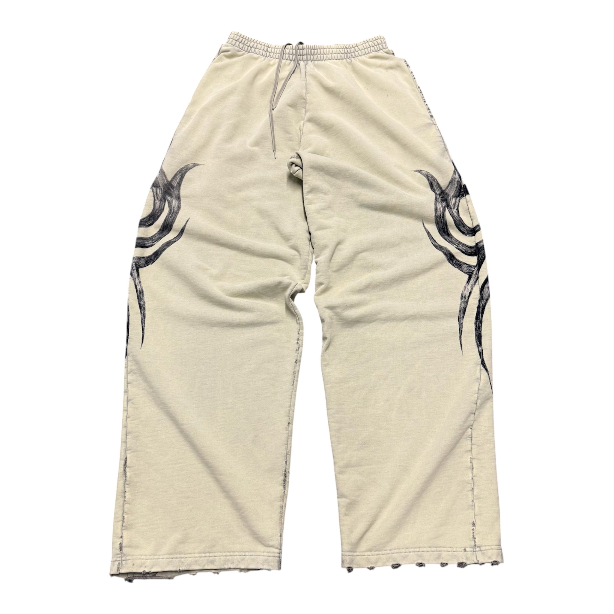 BALENCIAGA FALL/WINTER 2024 TRIBAL SWEATPANTS.