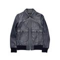 HYSTERIC GLAMOUR LEATHER ZIP UP JACKET.