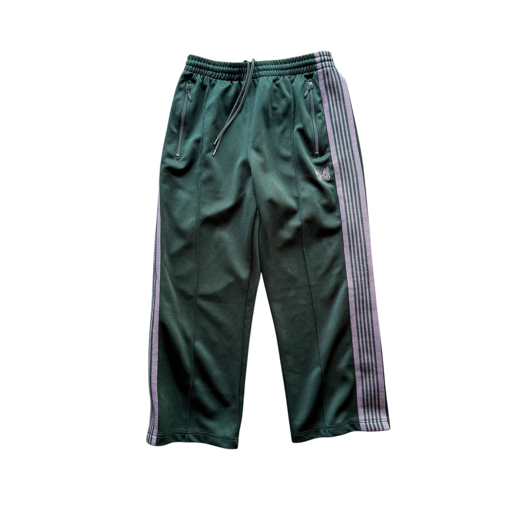 GREEN NEEDLES TRACK PANTS.
