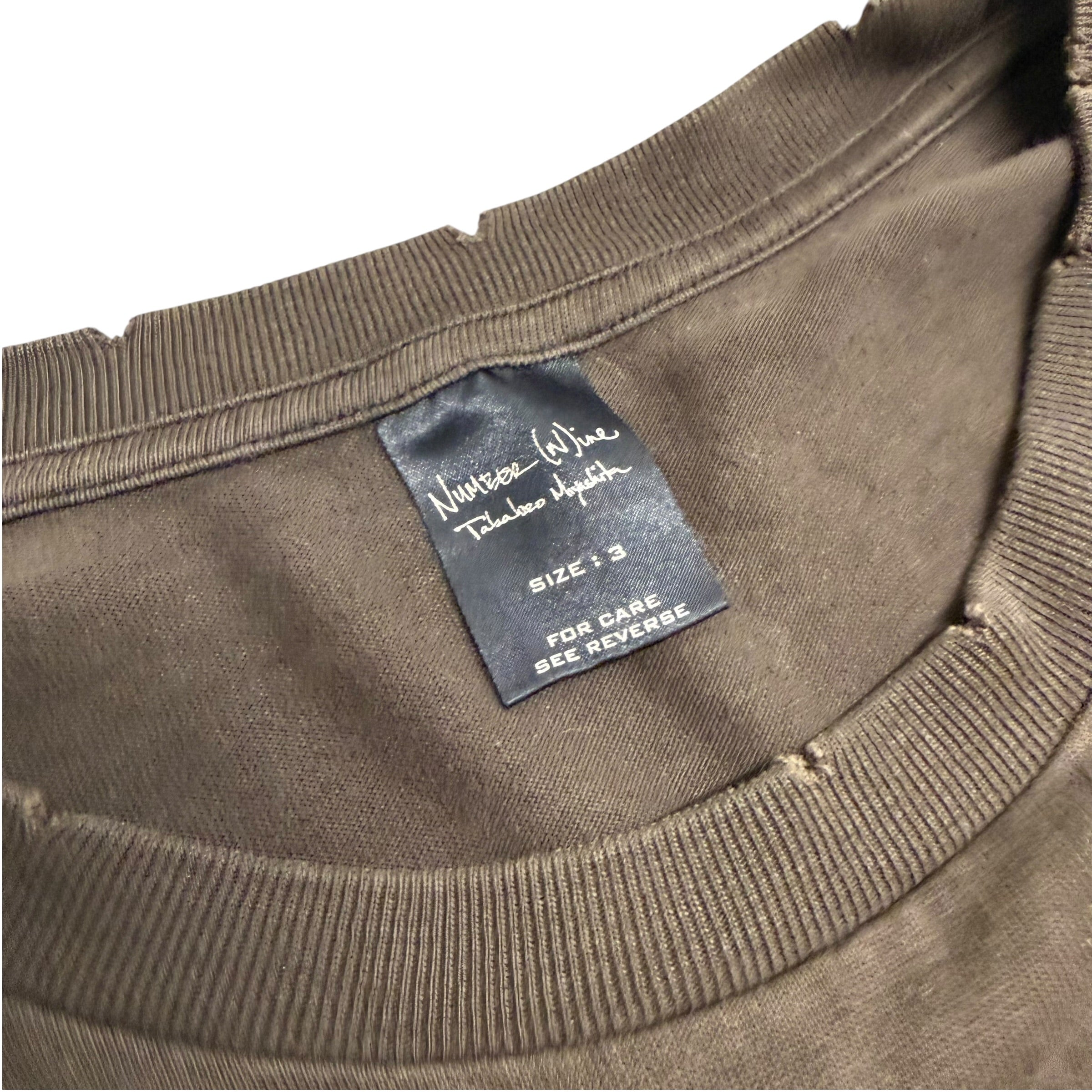 NUMBER (N)INE AW04 “WAR IS TERRORISM TOO” SHIRT
