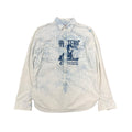 HYSTERIC GLAMOUR “SWEET LIFE” BLEACHED BUTTON UP.