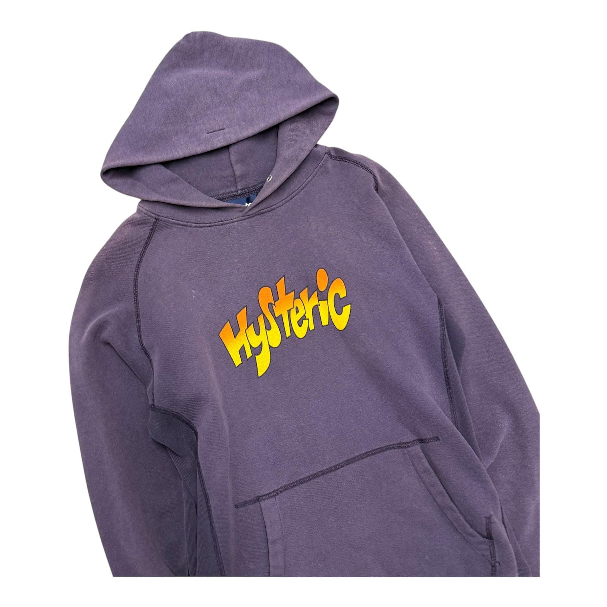 HYSTERIC GLAMOUR “WE WILL ROCK YOU!” PURPLE HOODIE.