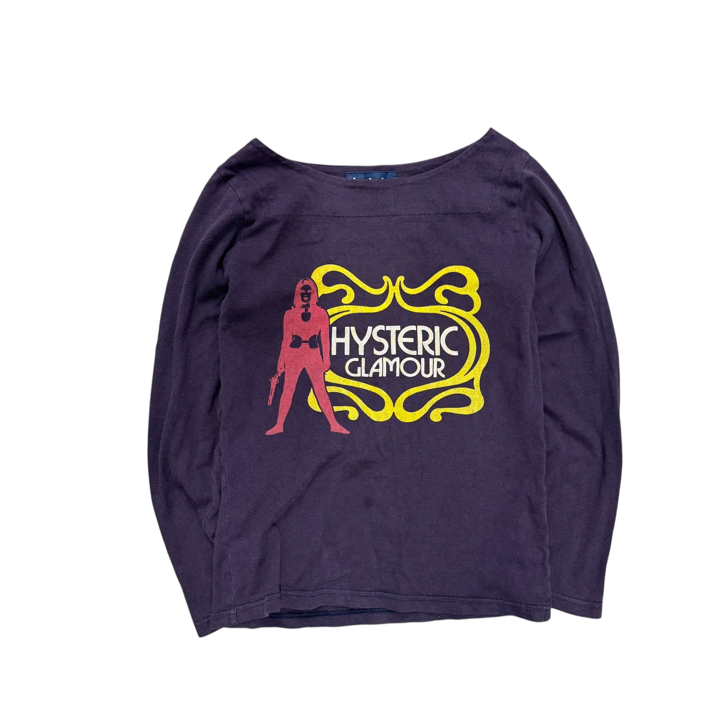 HYSTERIC GLAMOUR PURPLE REVOLVER LONGSLEEVE.