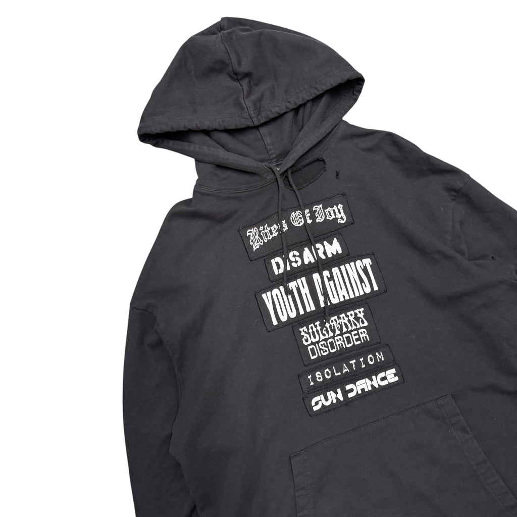 RAF SIMONS SS21 RITES OF JOY HOODIE.