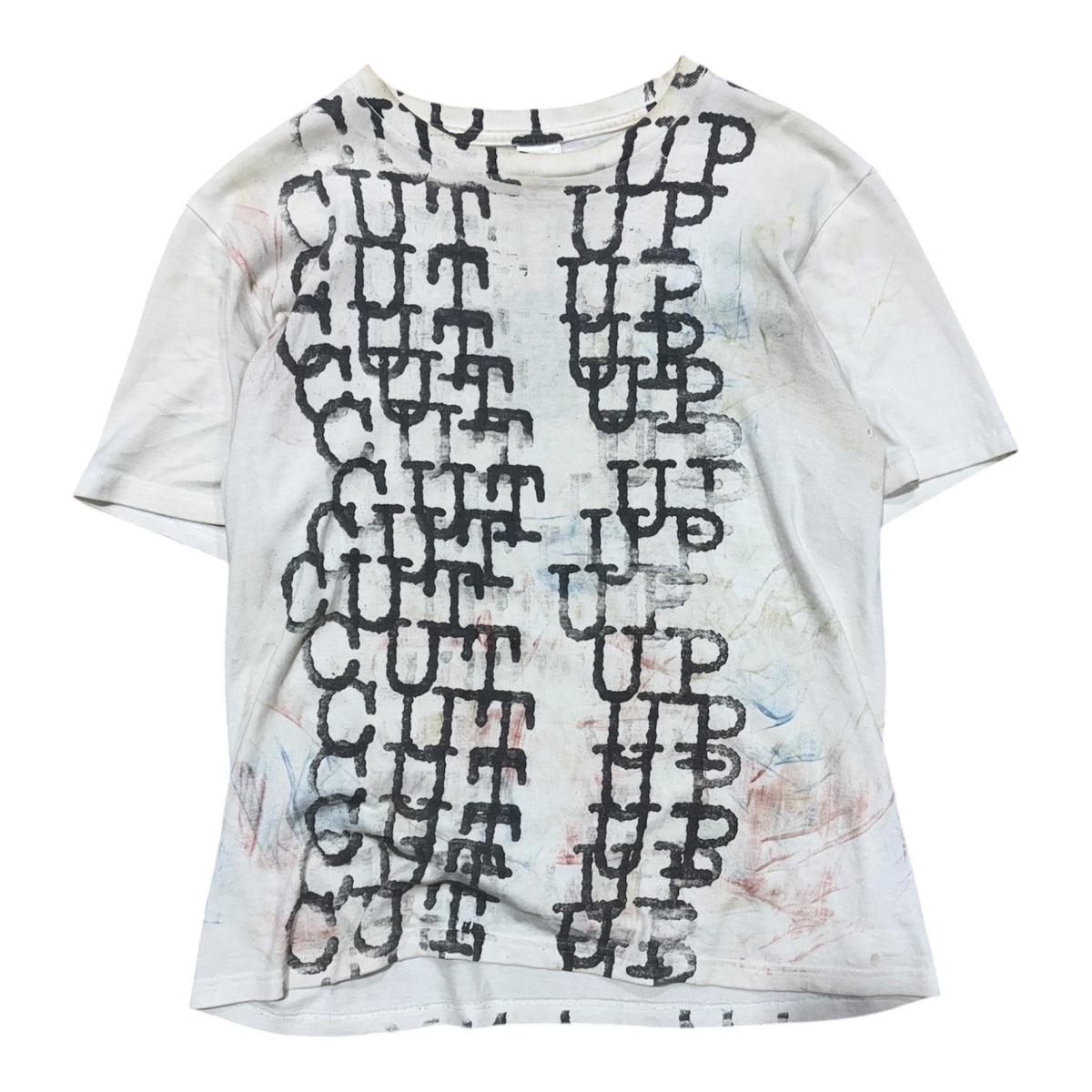 NUMBER (N)INE SS02 CUT UP GRAPHIC T-SHIRT.