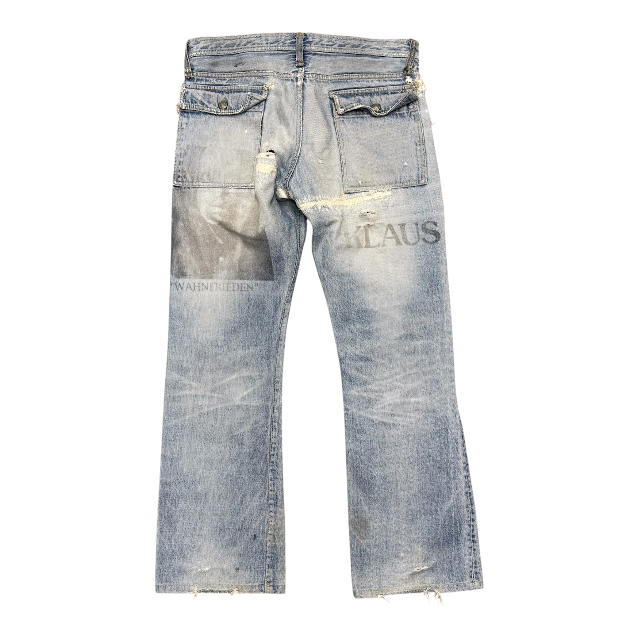 UNDERCOVER SS06 KLAUS DISTRESSED DENIM.