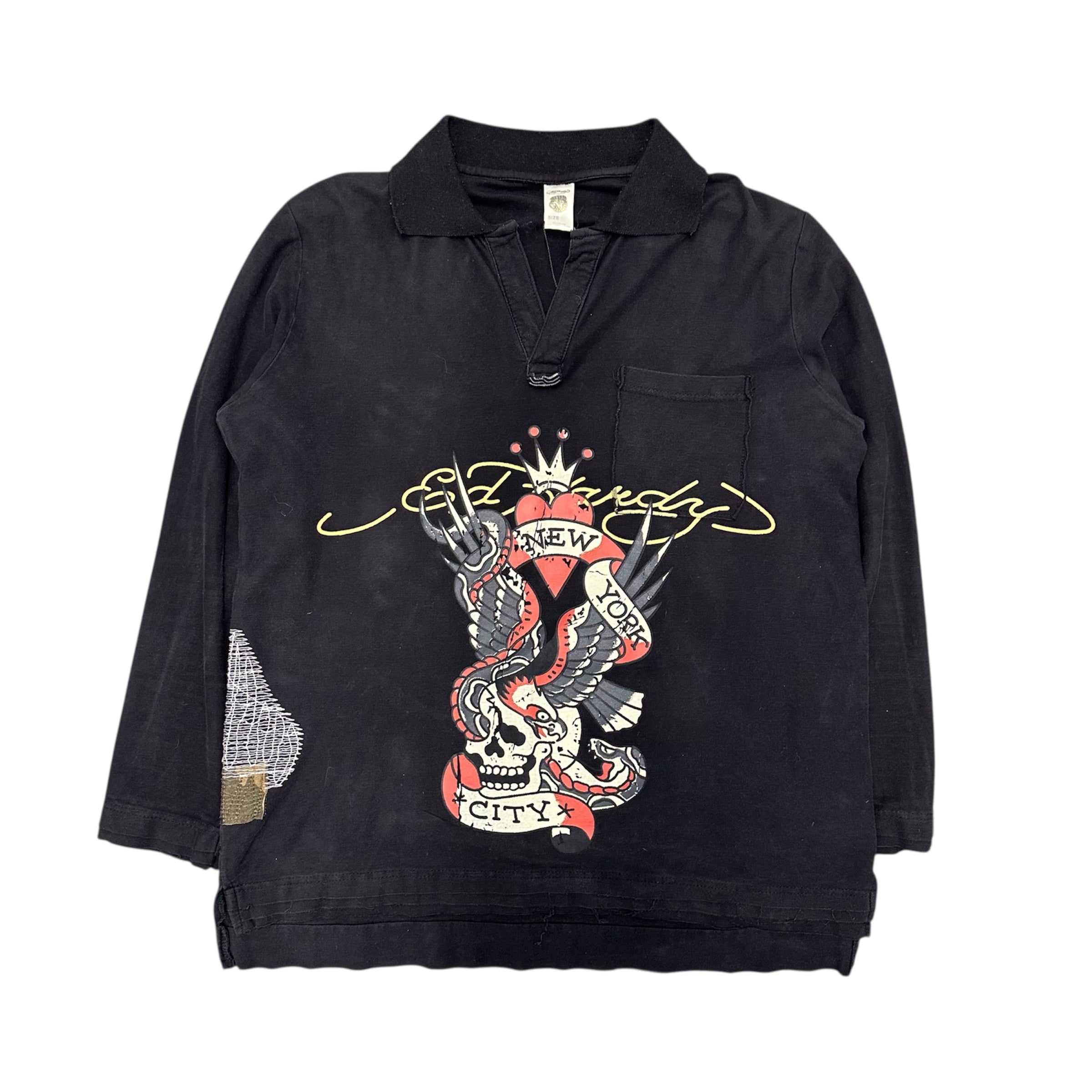VINTAGE ED HARDY LONGSLEEVE SHIRT.