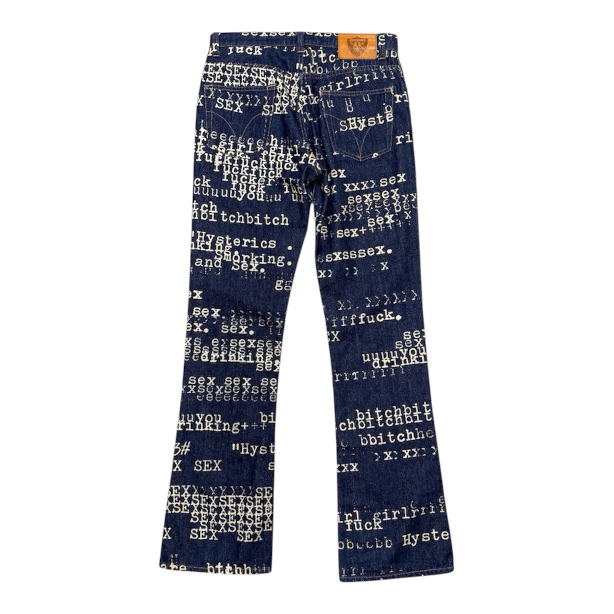 HYSTERIC GLAMOUR “FUCK SEX” DENIM