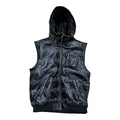 SICKÖ AOP LEATHER ZIP-UP VEST.