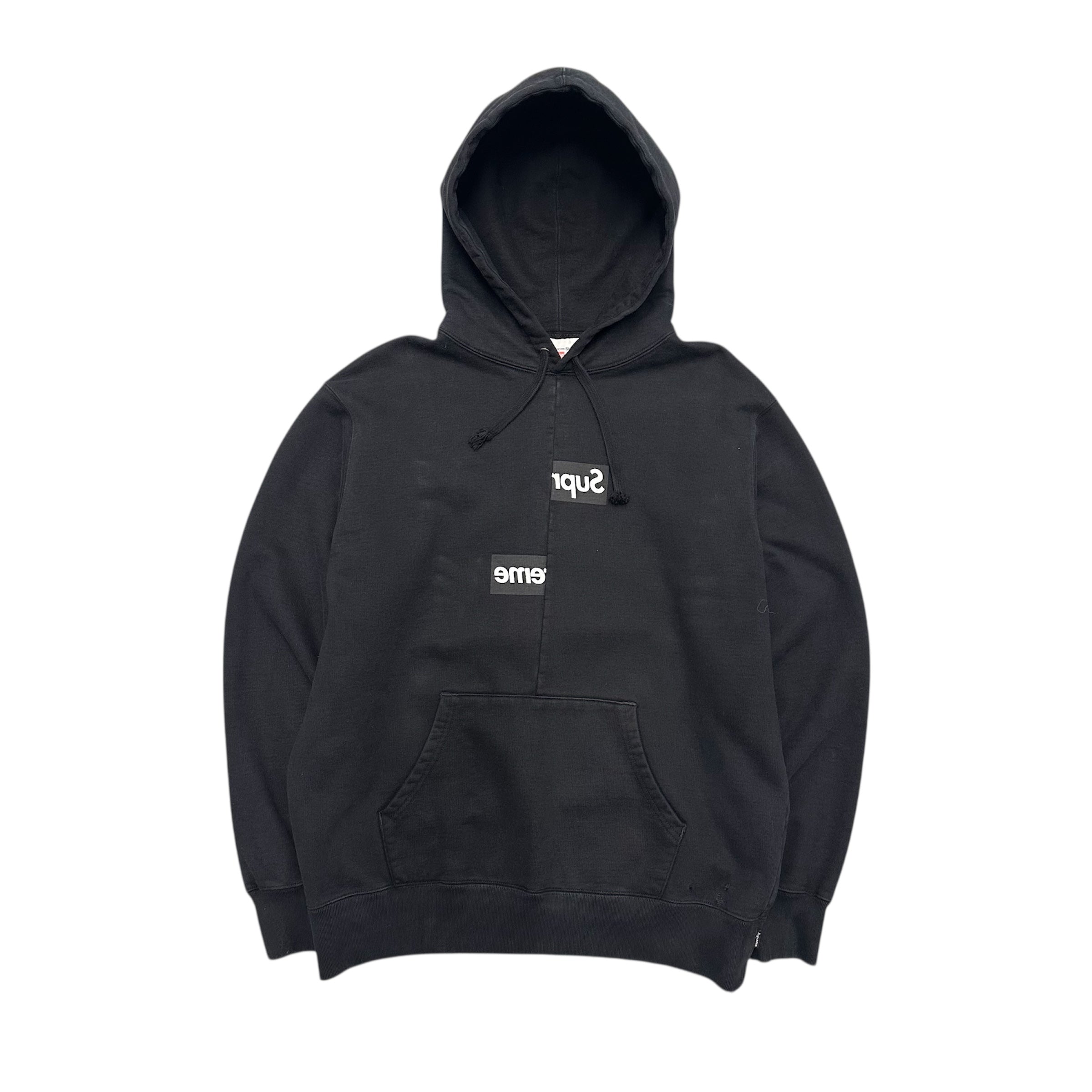 SUPREME X COMME DES CARÇONS SPLIT HOODIE.