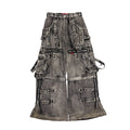 TRIPP NYC ACID WASH RAVER JEANS.