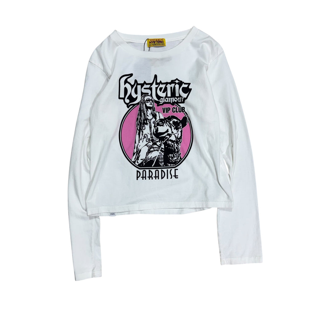 HYSTERIC GLAMOUR VIP CLUB PARADISE LONGSLEEVE SHIRT.