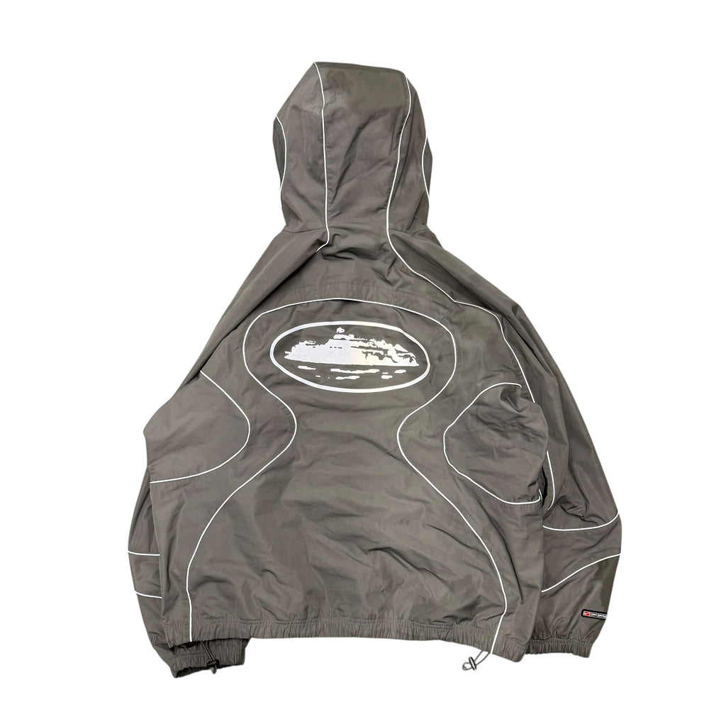NIKE X CORTEIZ GRAY WINDBREAKER JACKET.