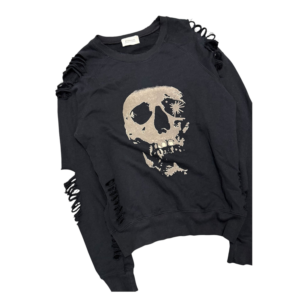HYSTERIC GLAMOUR X MAISON MIHARA YASUHIRO DISTRESSED CREWNECK.