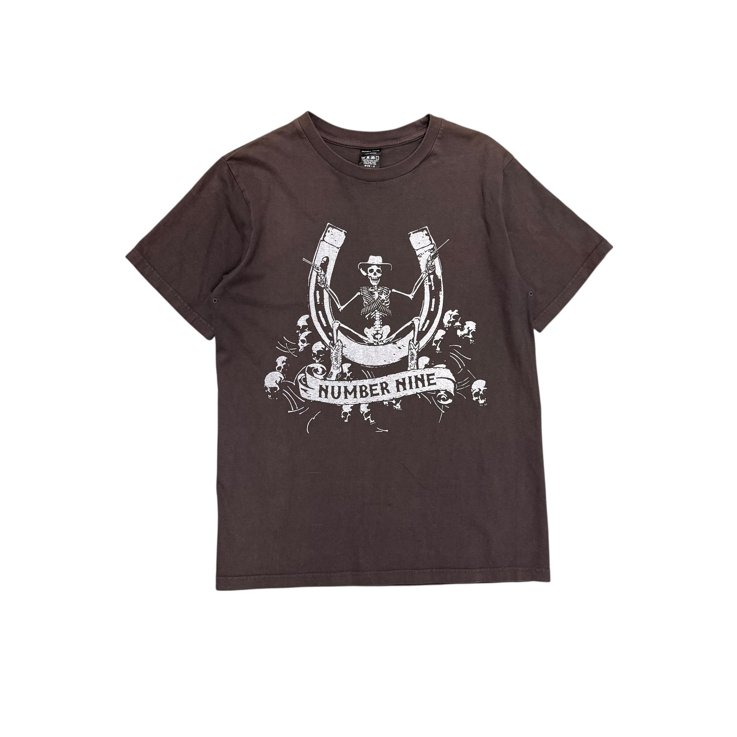 NUMBER (N)INE SS07 “ABOUT A BOY”  WESTERN SKULL TEE.