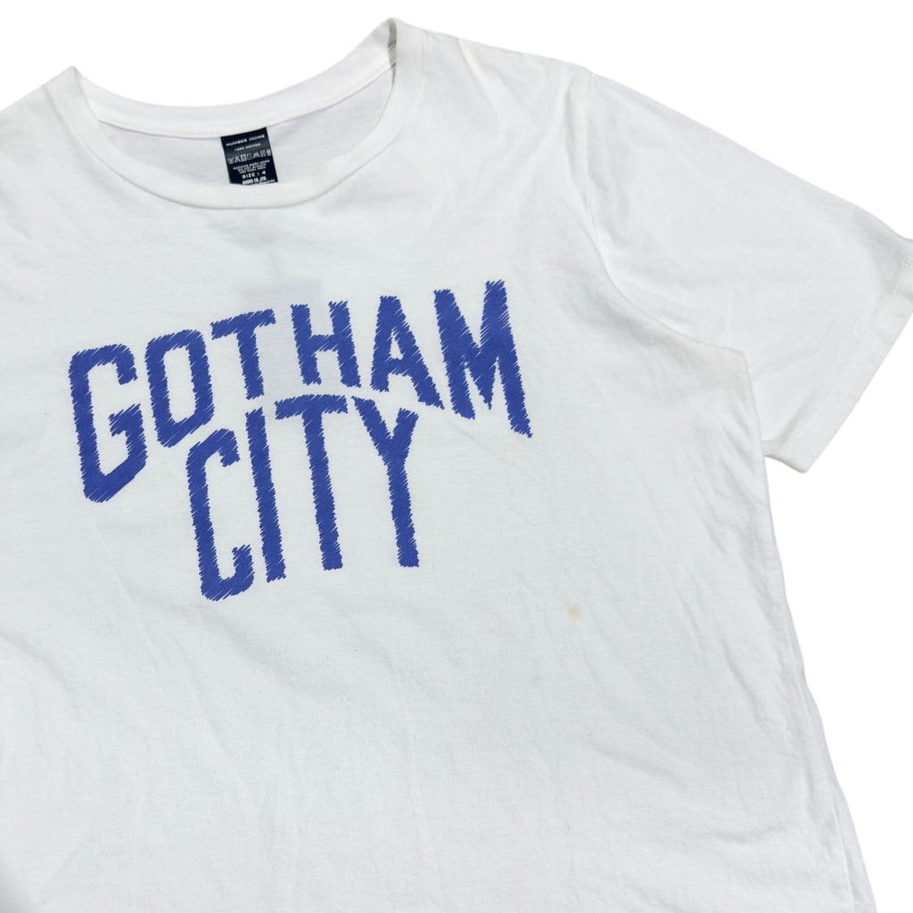 NUMBER (N)INE WHITE AND BLUE “GOTHAM CITY” TEE.