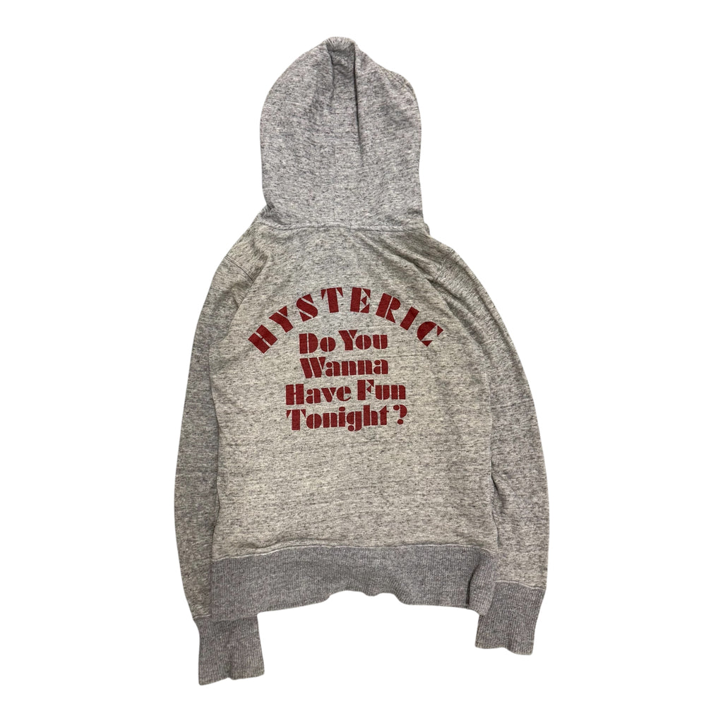 HYSTERIC GLMAOUR "DO YOU WANNA HAVE FUN TONIGHT?" ZIP UP JACKET.