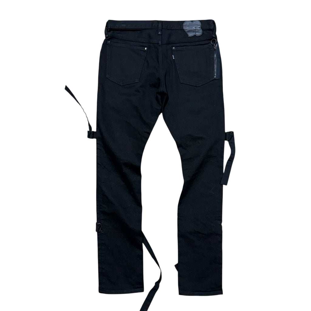 NUMBER (N)INE BLACK BONDAGE DENIMS.