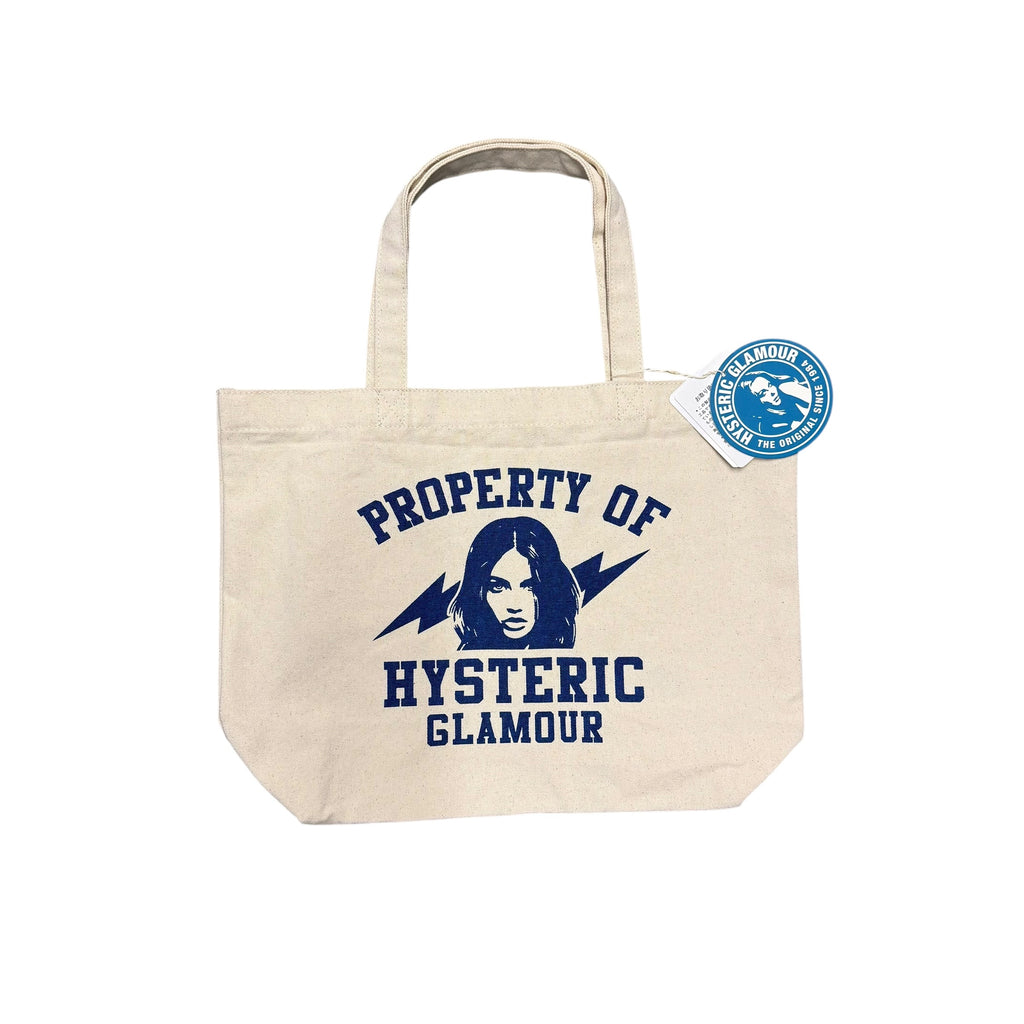 HYSTERIC GLAMOUR "PROPERTY OF" TOTE BAG.