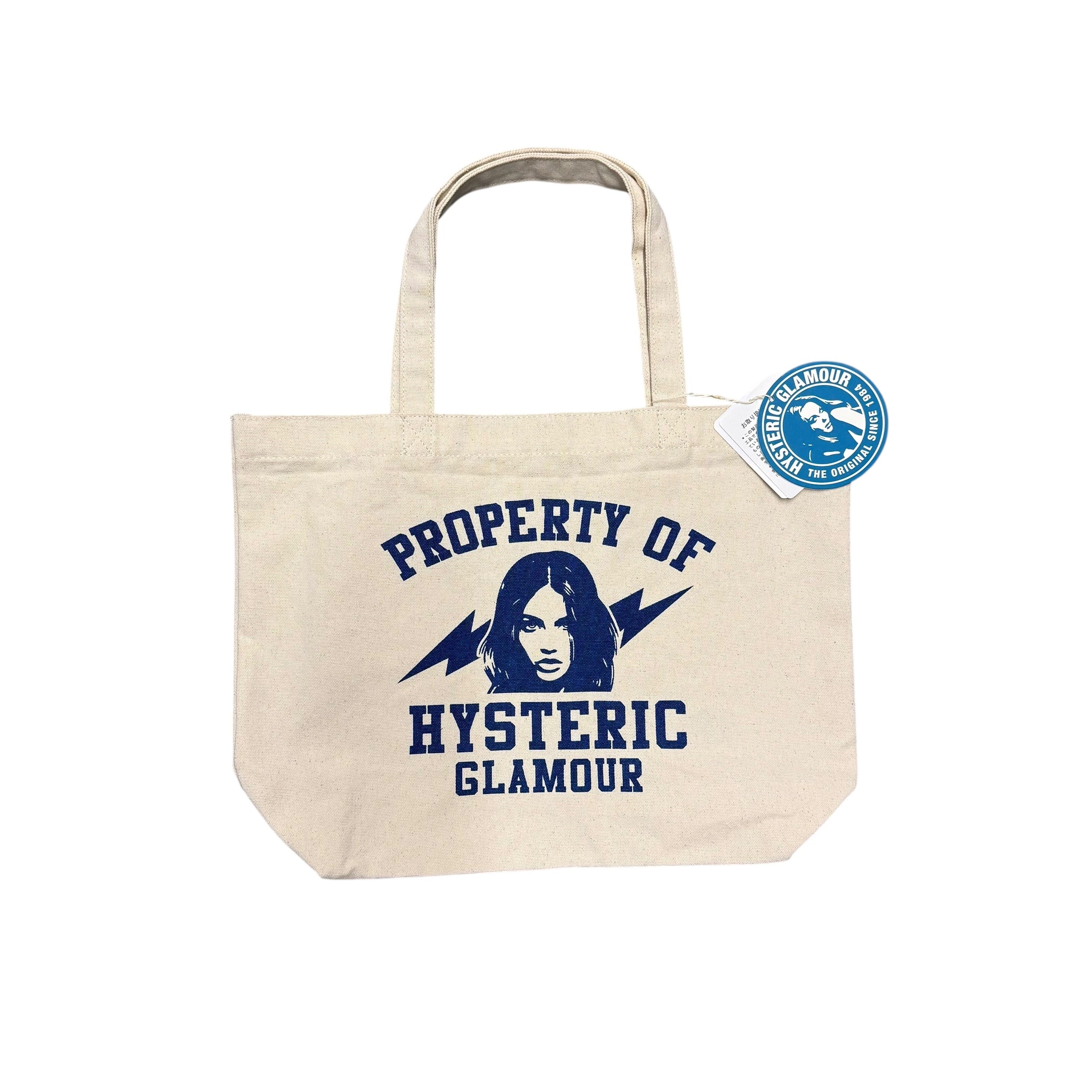 HYSTERIC GLAMOUR "PROPERTY OF" TOTE BAG.