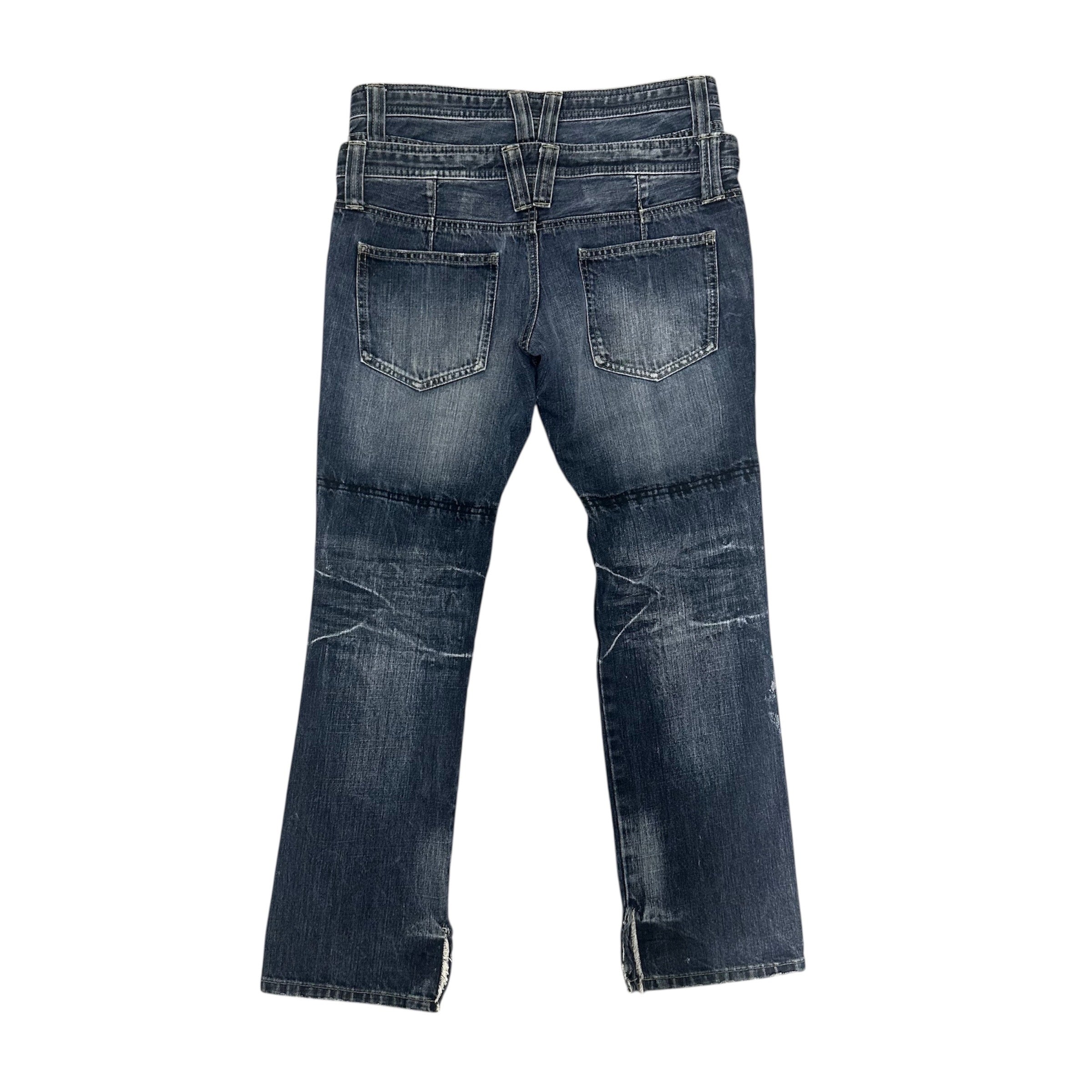 PPFM DOUBLE WAISTED JEANS.