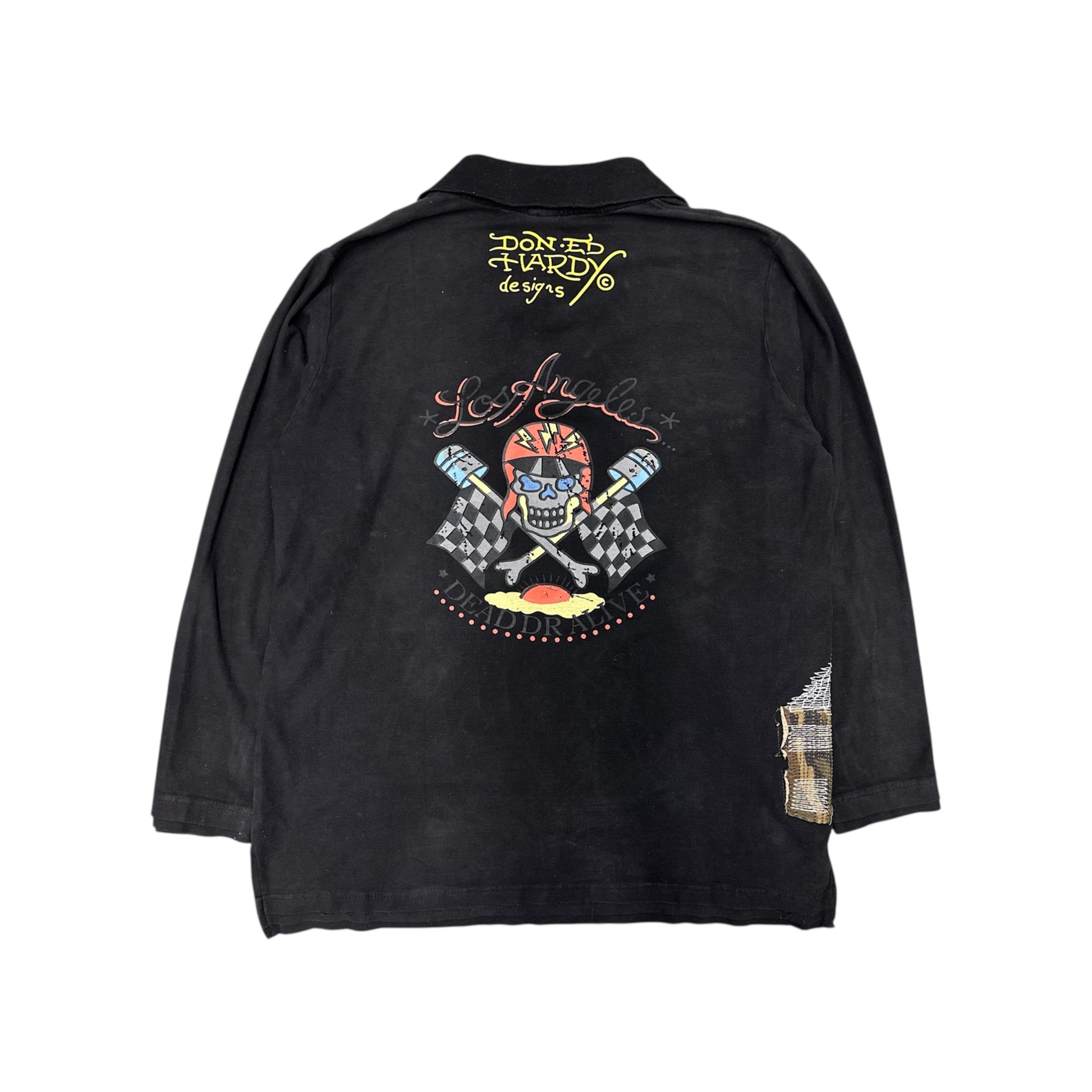 VINTAGE ED HARDY LONGSLEEVE SHIRT.