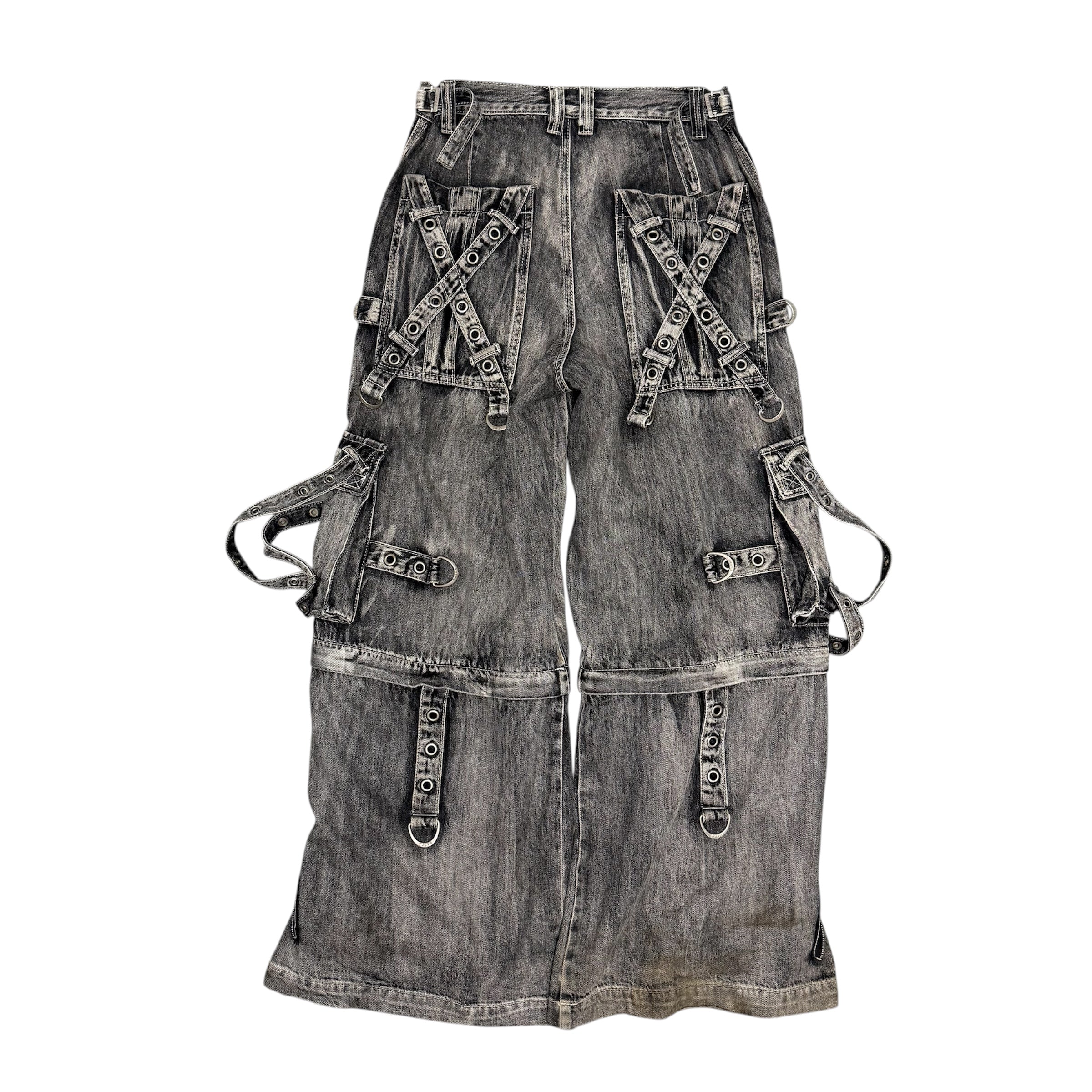 TRIPP NYC ACID WASH RAVER JEANS.