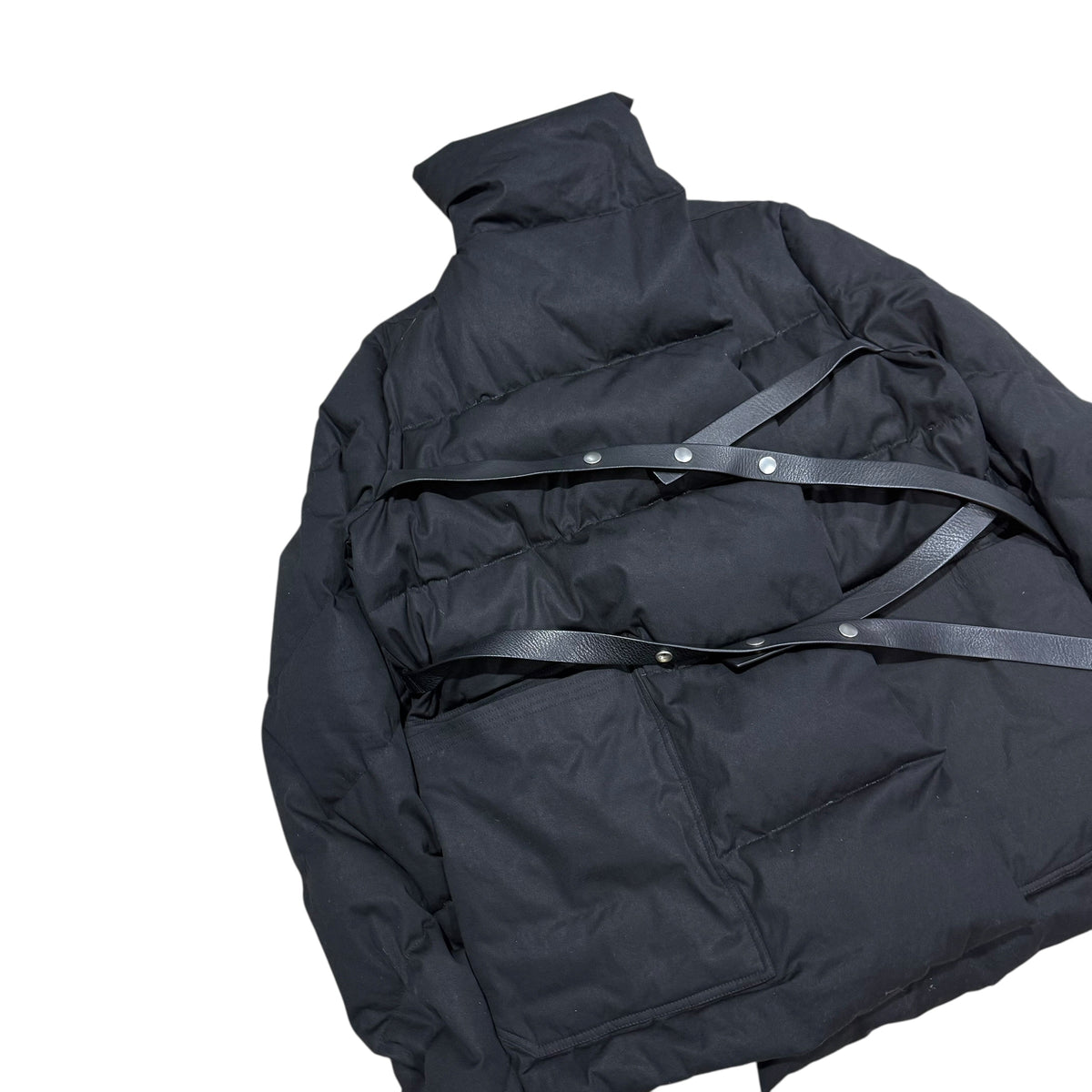 RICK OWENS DUSTULATOR WRAP PUFFER JACKET.