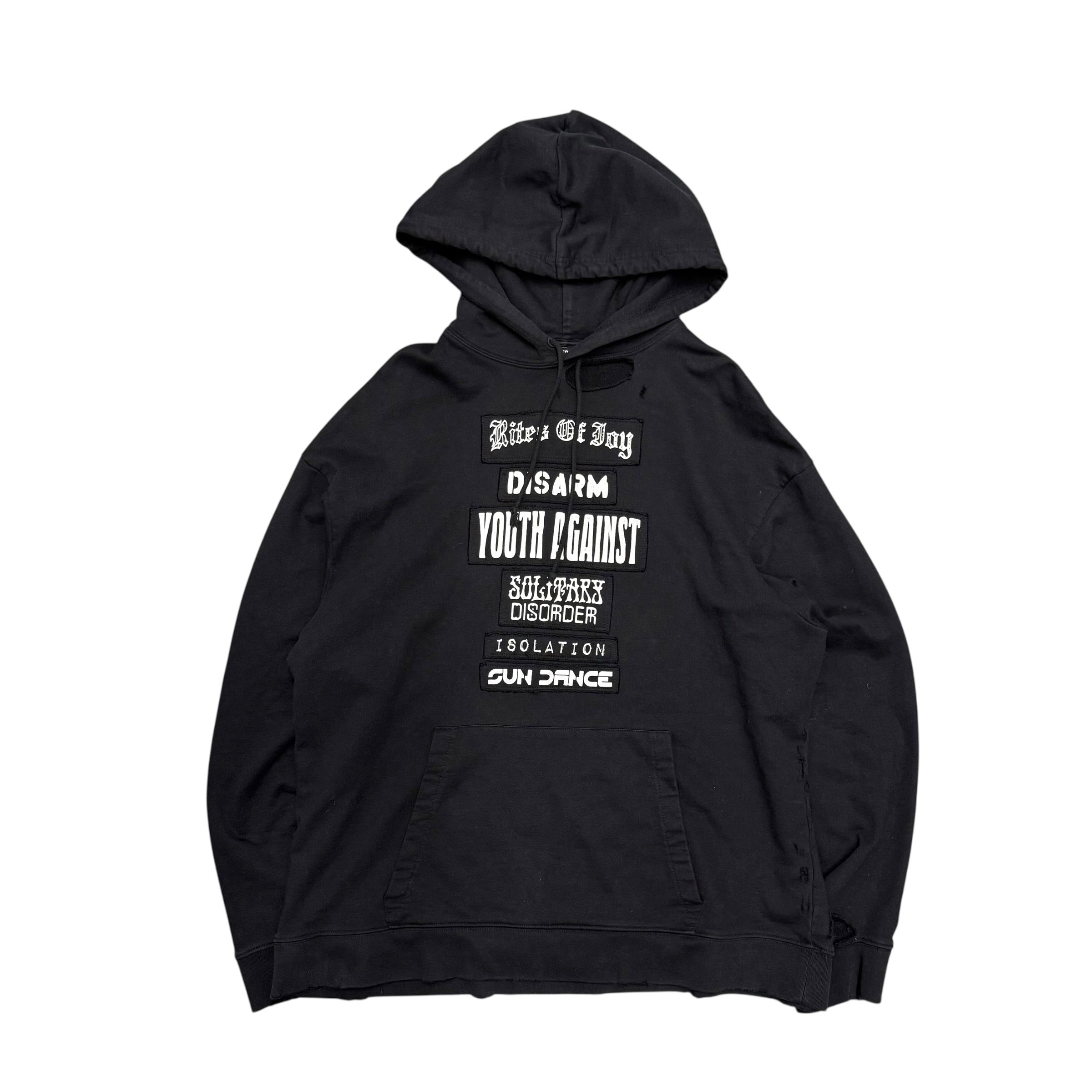 RAF SIMONS SS21 RITES OF JOY HOODIE.