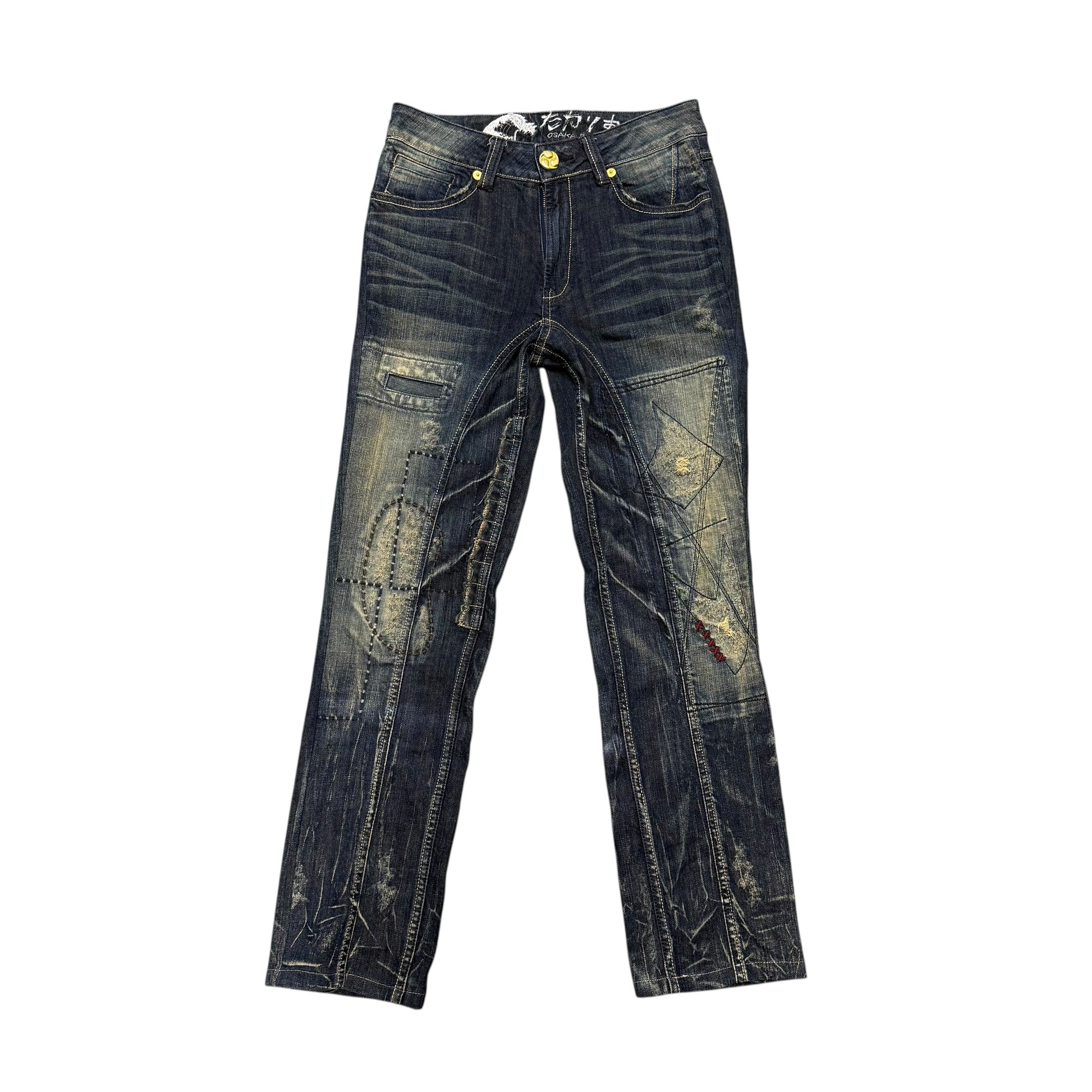 VINTAGE FADED BIG TRAIN JAPANESE DENIM.