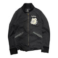 HYSTERIC GLAMOUR BULLDOG ZIP UP VARSITY JACKET.