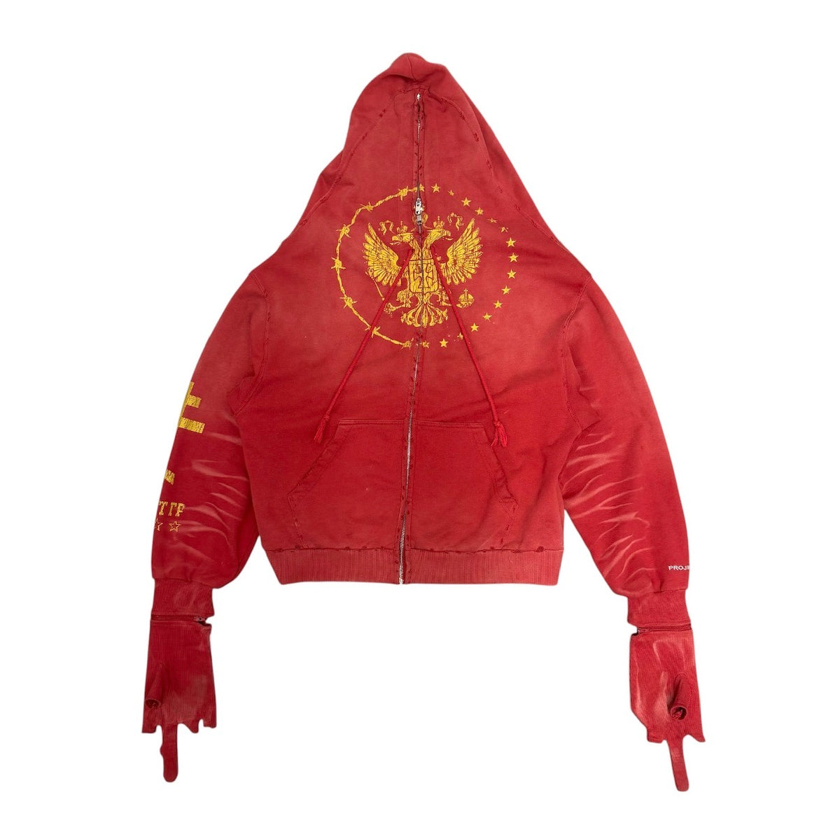 PROJECT G/R ZYGON RED FULL ZIP UP JACKET.