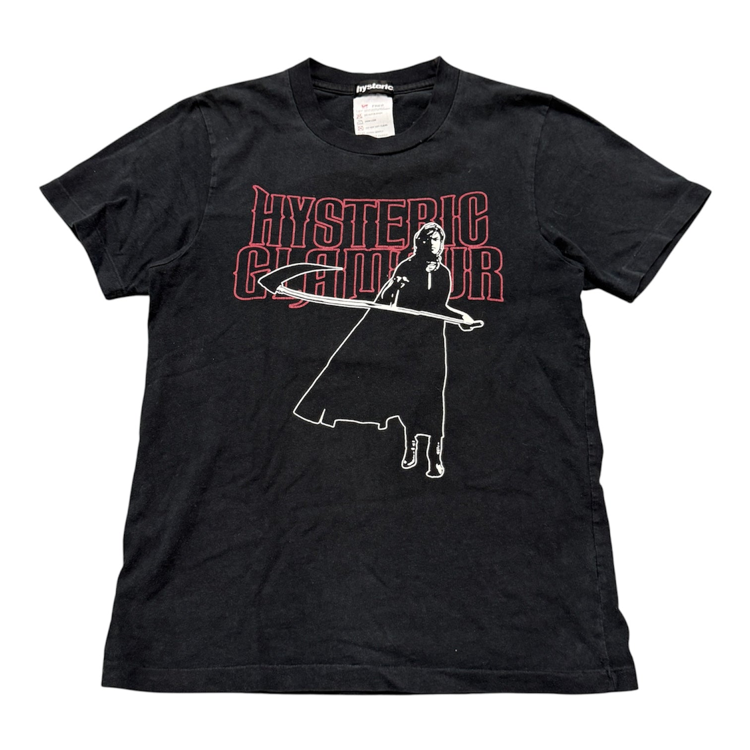 HYSTERIC GLAMOUR GRIM REAPER BLACK T-SHIRT.