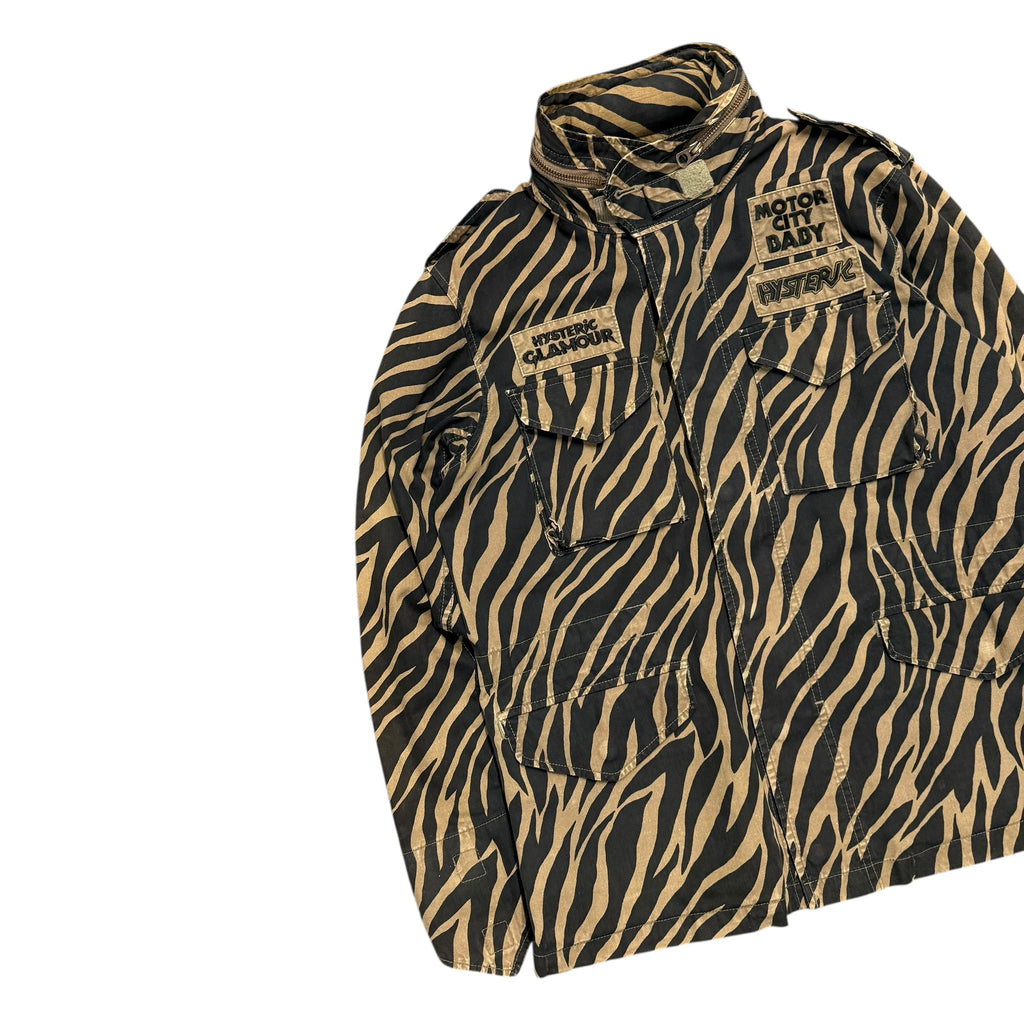 HYSTERIC GLAMOUR MOTOR CITY BABY CAMO JACKET.