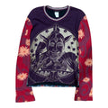 CUSTO BARCELONA PURPLE PSYCHEDELIC LONGSLEEVE.