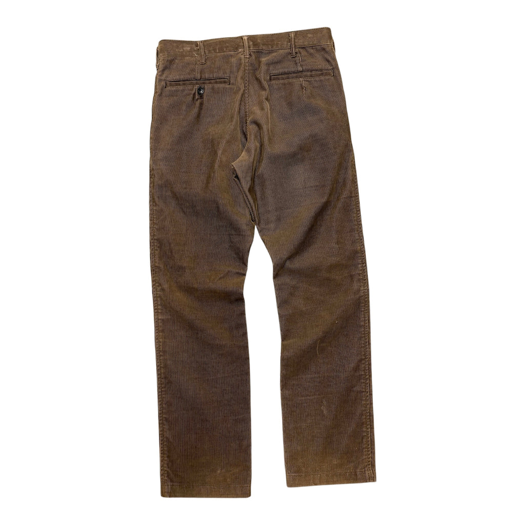 COMME DES GARÇONS BROWN CORDUROY PANTS.