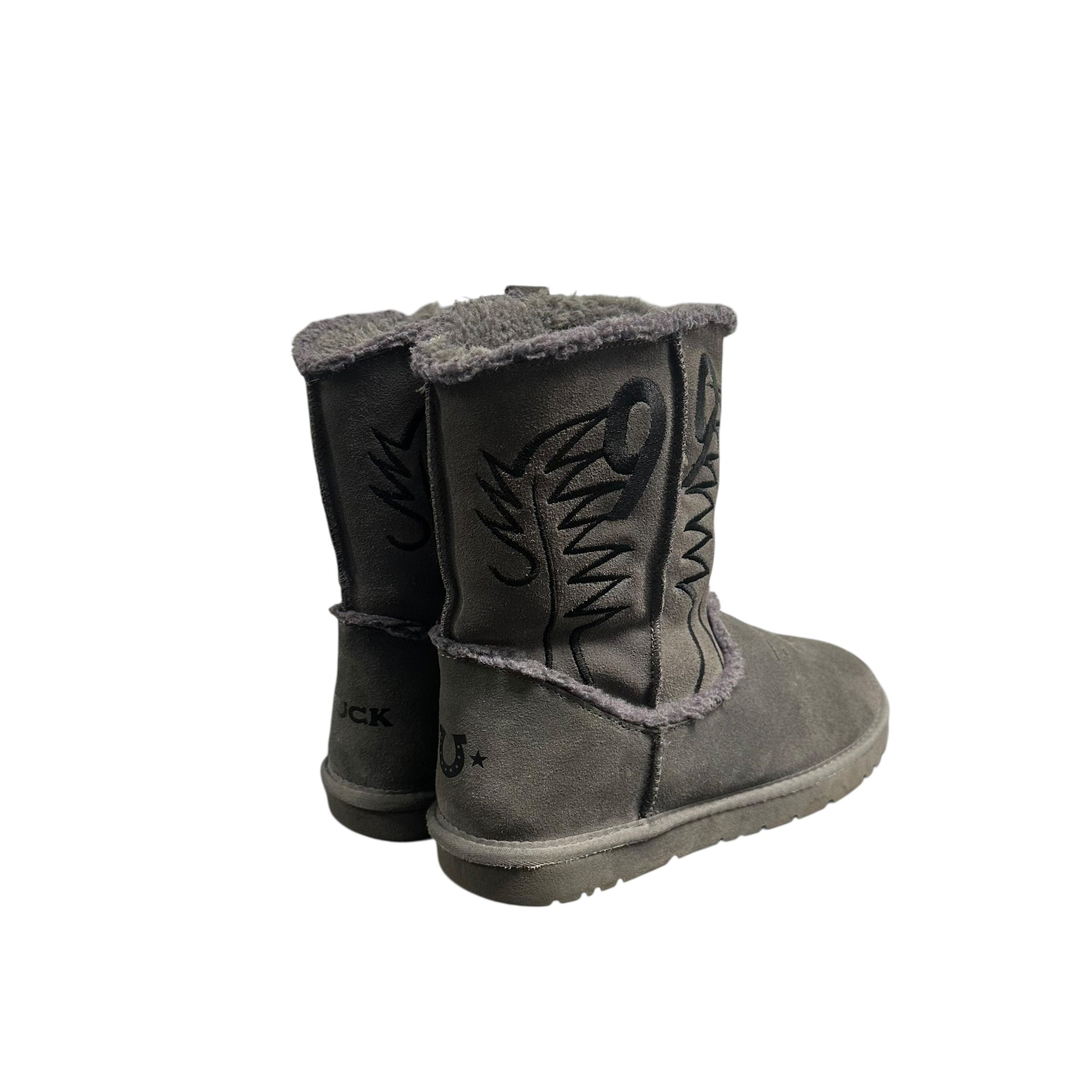BAZO GRAY UGG STYLE BOOTS.