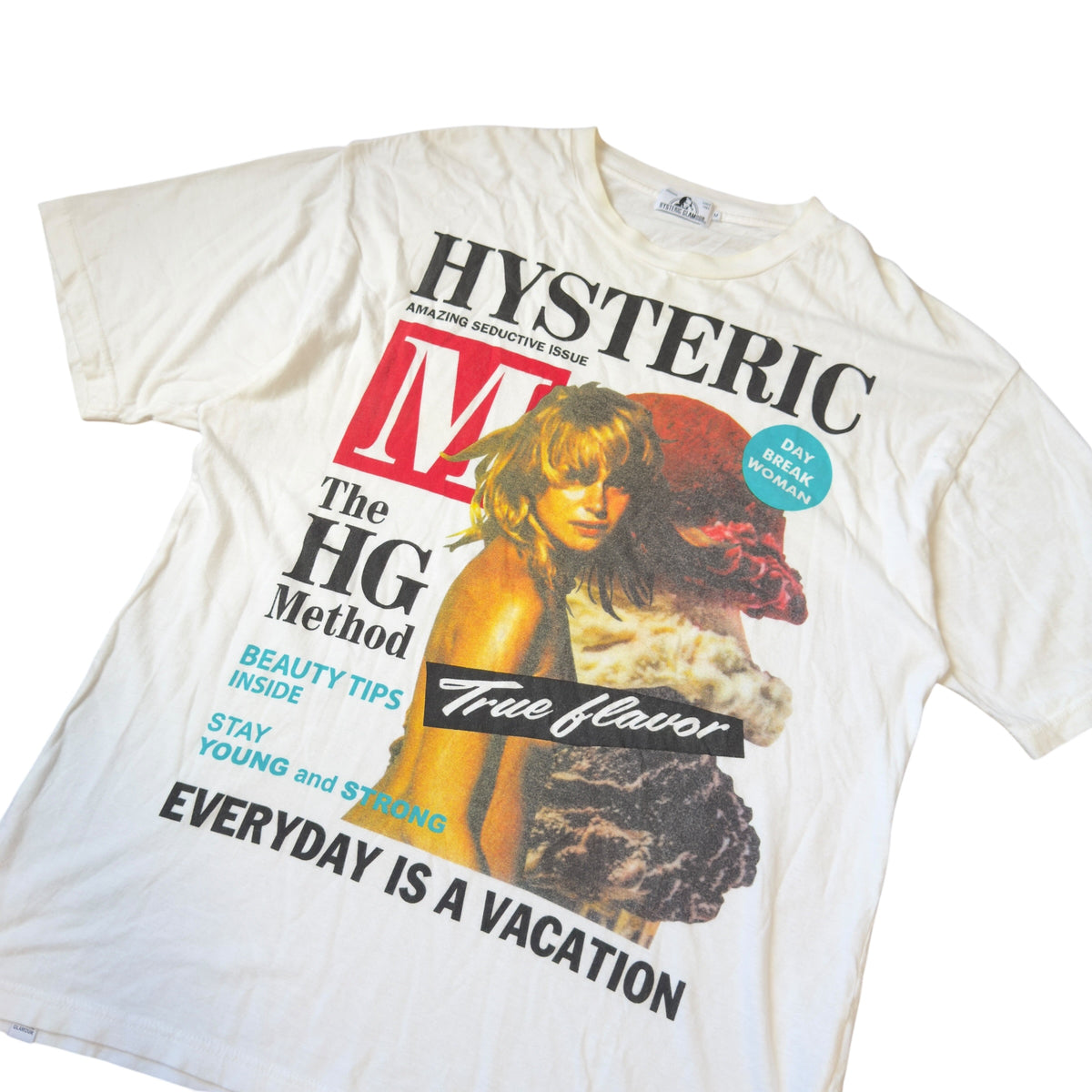 HYSTERIC GLAMOUR “DAY BREAK WOMEN” TEE.